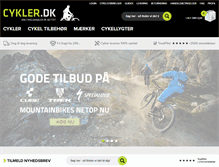 Tablet Screenshot of cykler.dk